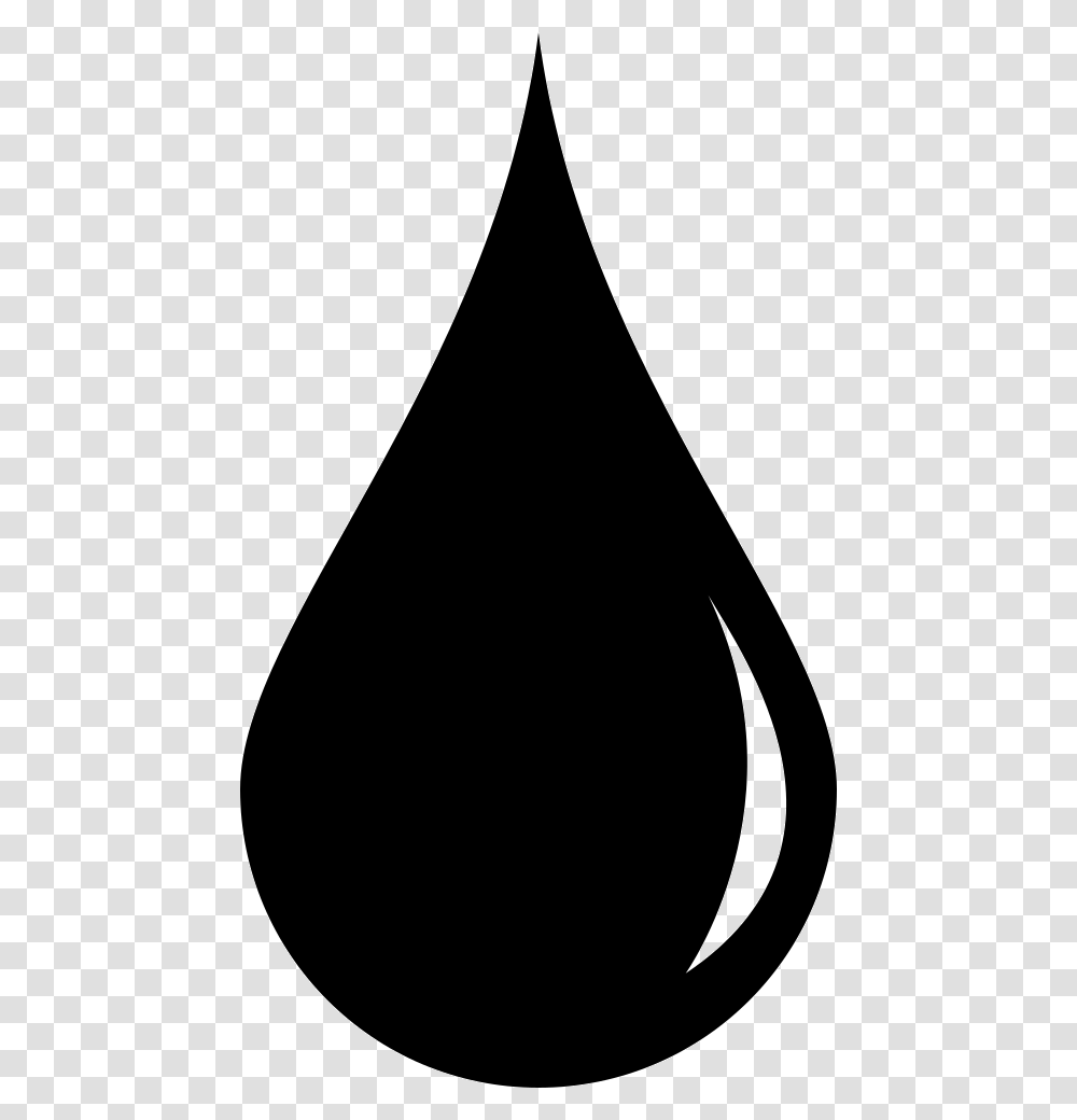 Liquid Droplet With White Detail Black Cartoon Water Drop, Silhouette, Lighting, Label Transparent Png