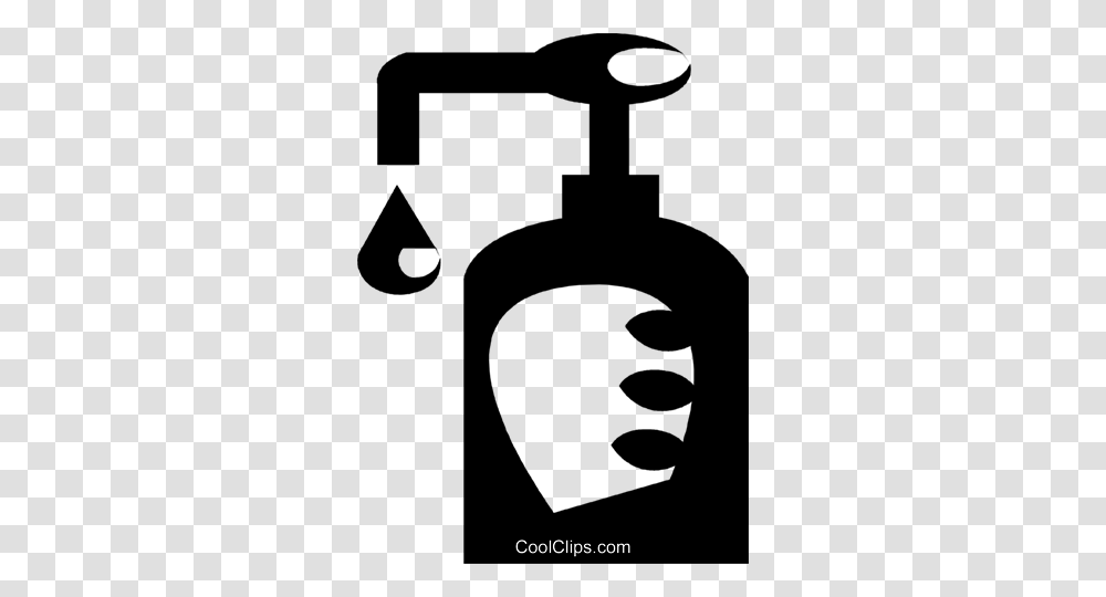 Liquid Hand Soap Royalty Free Vector Clip Art Illustration, Bottle, Cross, Label Transparent Png