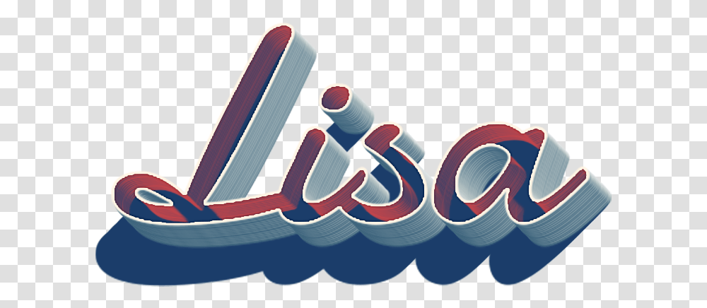 Lisa 3d Letter Name Miranda Name, Toothpaste Transparent Png