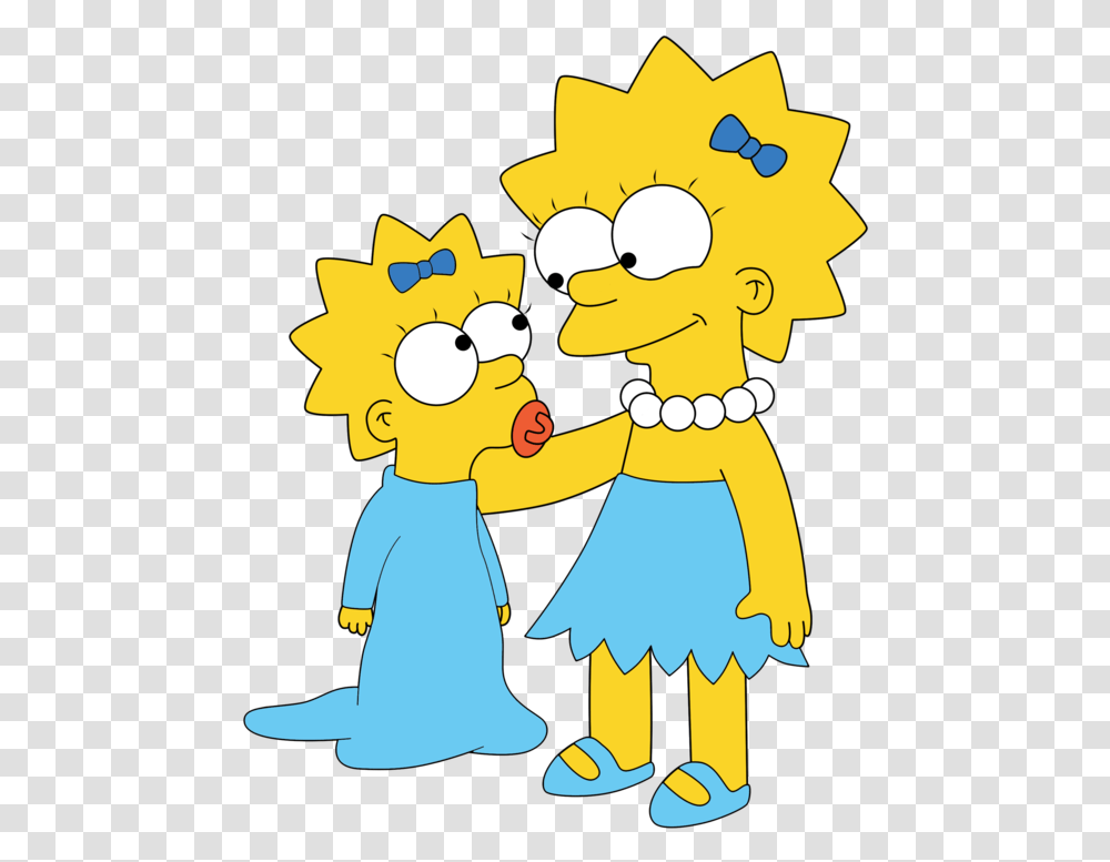 Lisa And Maggie Simpson, Hand, Crowd Transparent Png