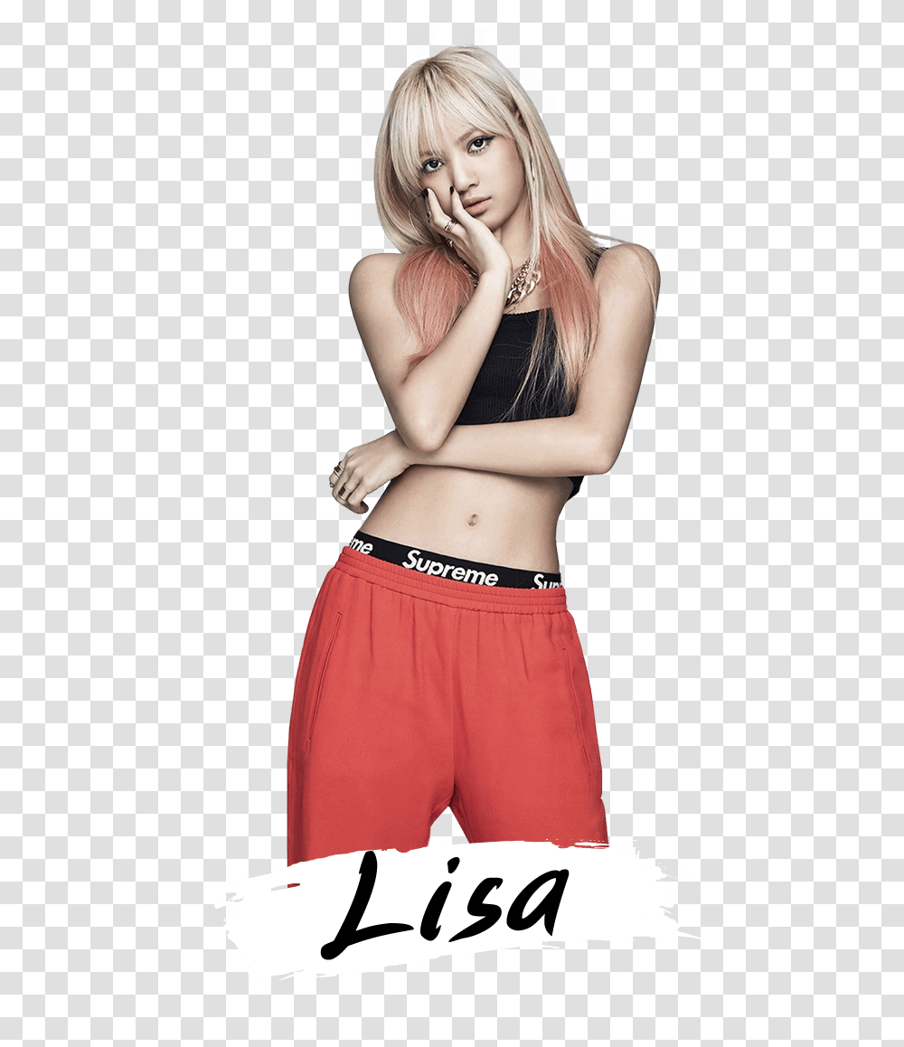 Lisa Black Pink, Shorts, Apparel, Person Transparent Png