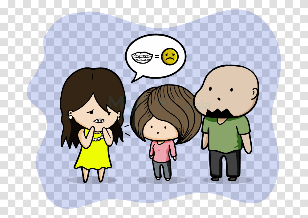 Lisa Telling Juliet And Dollah About Her Insecurity Cartoon, Girl, Female, Kid, Book Transparent Png