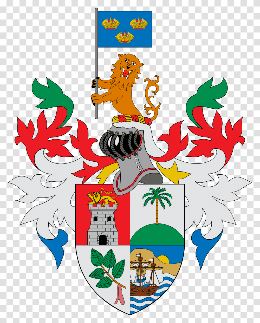 List Of Coats Of Arms Used In Singapore Coat Of Arms Singapore, Floral Design, Pattern Transparent Png