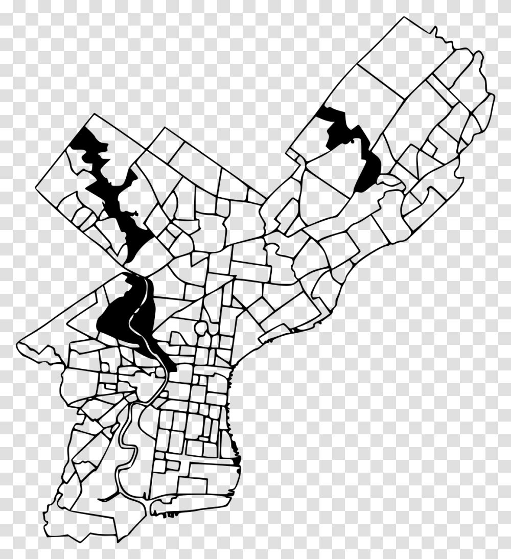 List Of Philadelphia Neighborhoods Mt Airy Philadelphia Map, Gray, World Of Warcraft Transparent Png