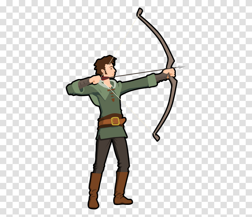 List Of Synonyms And Antonyms Of The Word Hunting Cartoon Clip Art, Bow, Person, Human, Archer Transparent Png