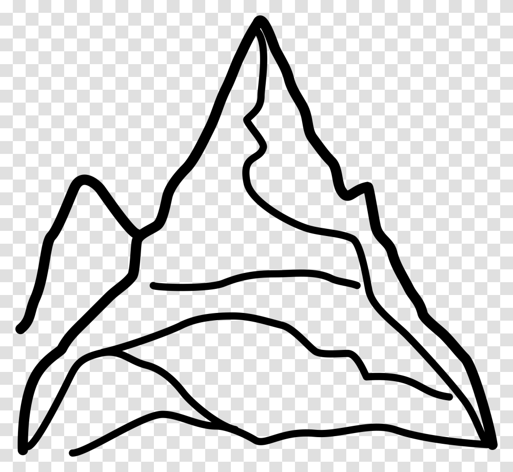 List Of Synonyms And Antonyms Of The Word Mountain Outline Clip Art, Gray, World Of Warcraft Transparent Png