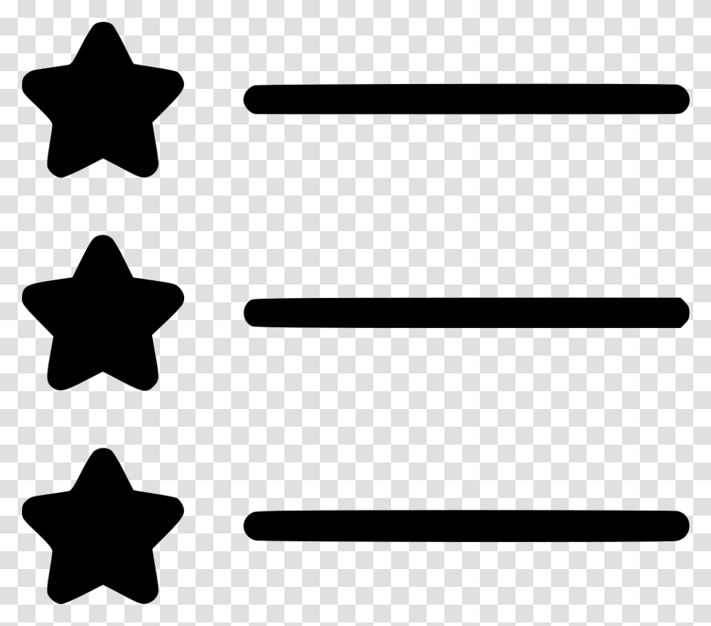 List Star Star List Icon, Star Symbol, Baseball Bat, Team Sport Transparent Png