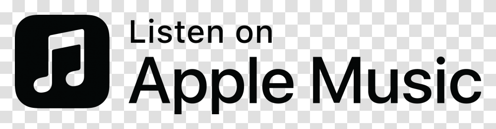 Listen On Apple Music Logo, Number, Word Transparent Png