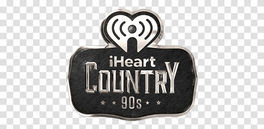 Listen To Iheartcountry 90s Radio Live Iheartradio, Buckle, Text, Logo, Symbol Transparent Png