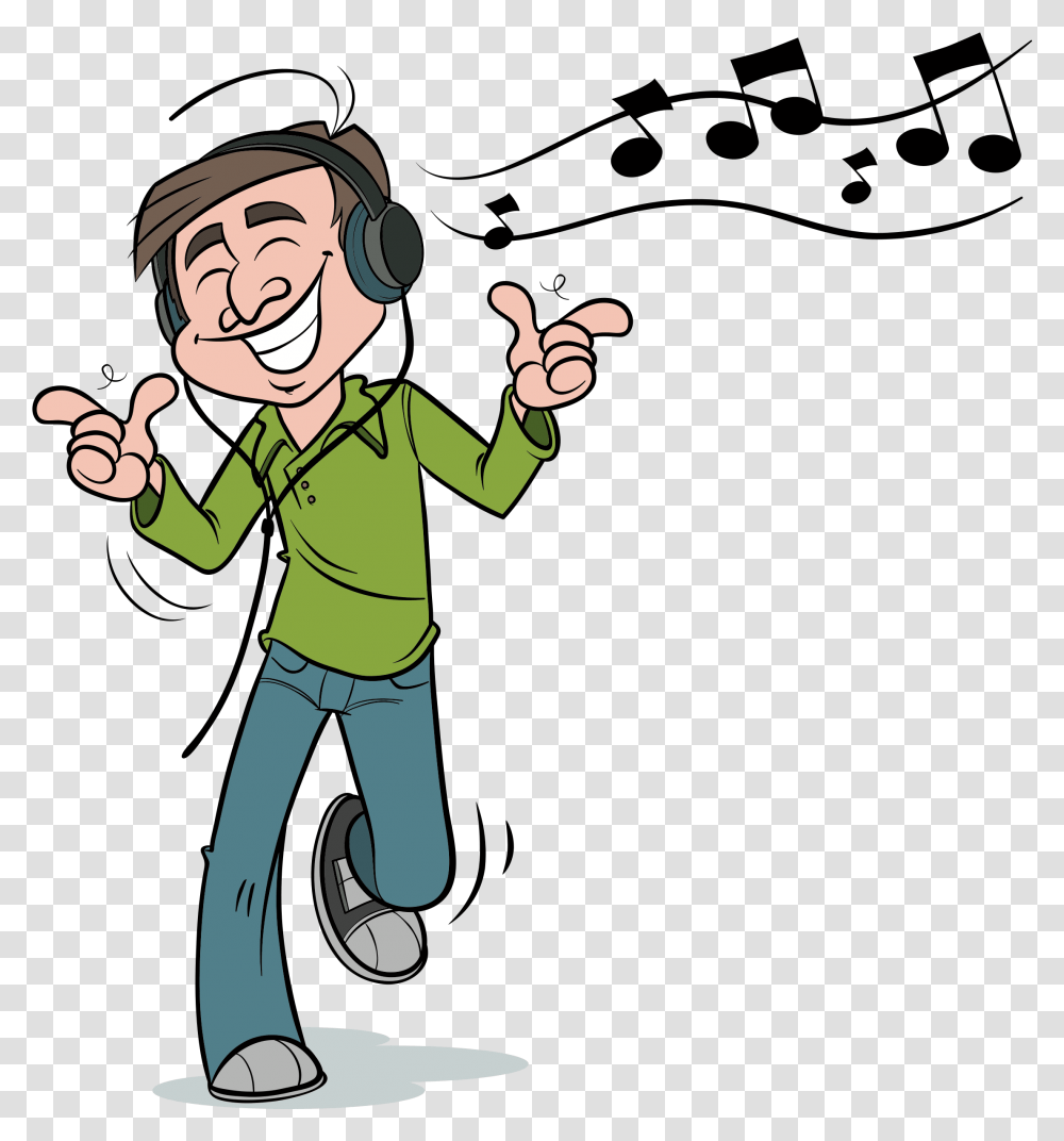 Listen To Music Clipart Gif Clipart Listening To Music, Person, Human, Juggling, Photography Transparent Png