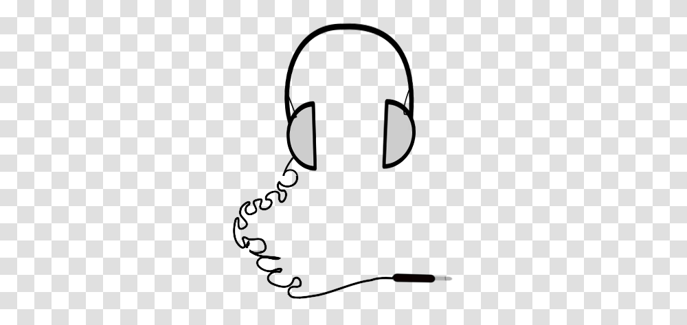 Listening Cartoon Clipart Free Clipart, Electronics, Headphones, Headset, Stencil Transparent Png