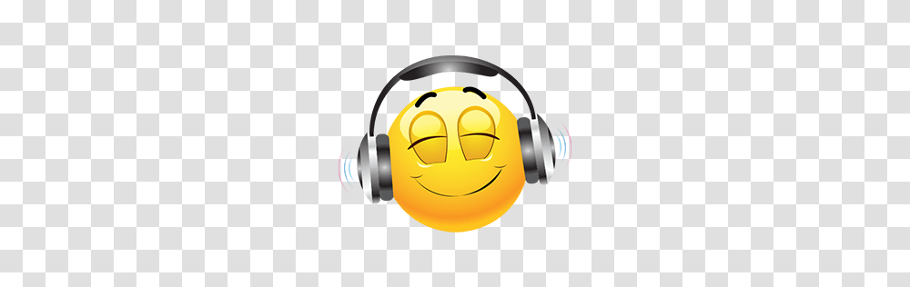 Listening To Music Emoticon Emojis Emoticon, Electronics, Headphones, Headset Transparent Png