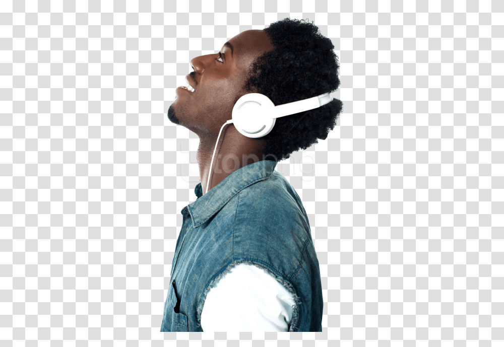 Listening To Music, Person, Human, Electronics, Headphones Transparent Png