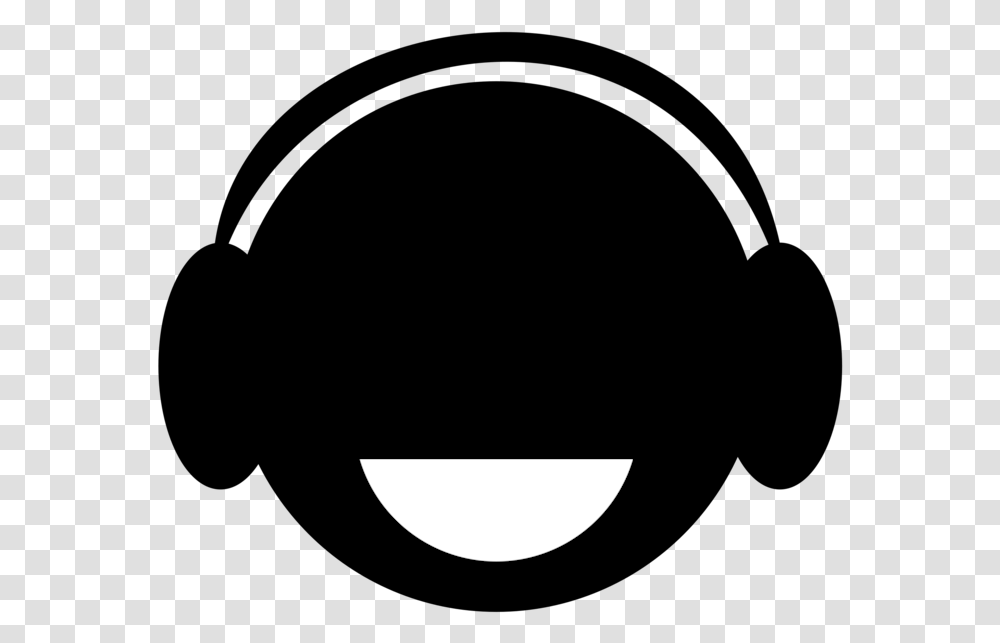Listening With Headphones Clipart, Moon, Outer Space, Night, Astronomy Transparent Png
