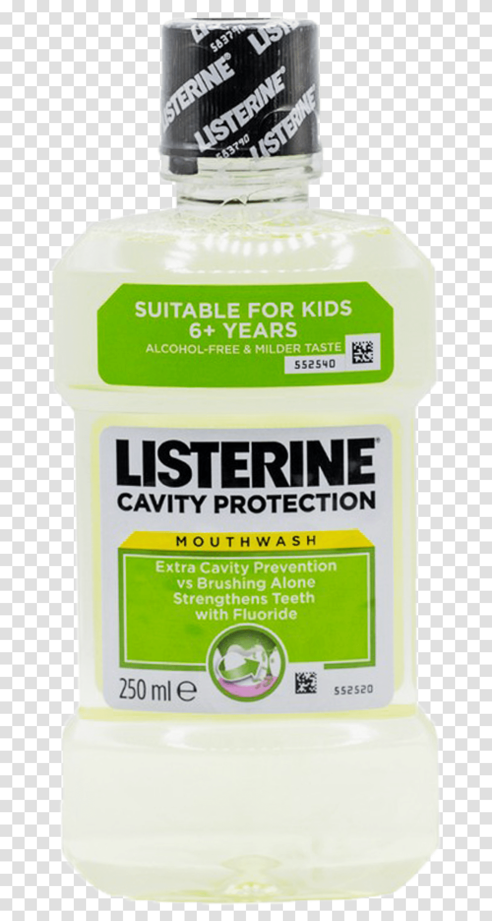 Listerine Mouth Wash Cavity Protection 250 Ml Listerine, Label, Plant, Cosmetics Transparent Png