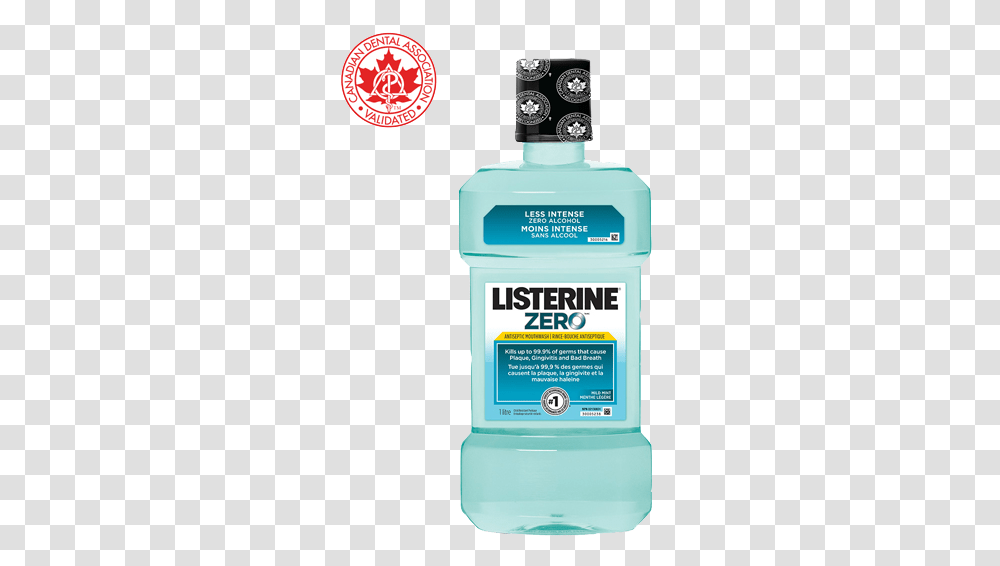 Listerine Zero Listerine Mouthwash Zero, Bottle, Cosmetics, Gas Pump, Machine Transparent Png