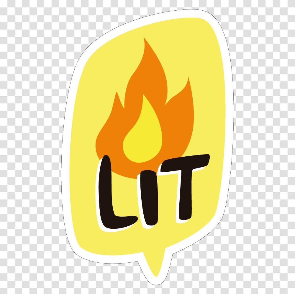 Lit, Fire, Flame, Light, Logo Transparent Png