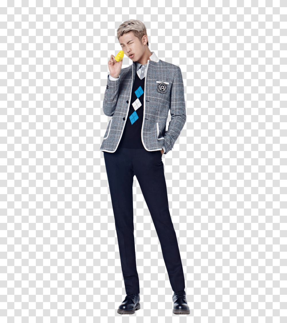 Lit Kim Namjoon, Suit, Overcoat, Blazer Transparent Png