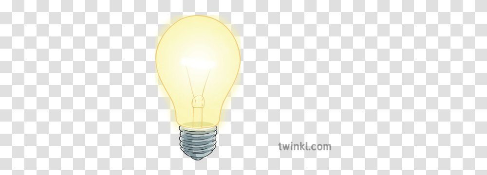Lit Lightbulb Illustration Twinkl Light Bulb Lit, Lamp Transparent Png