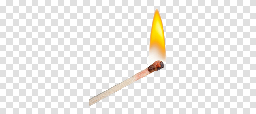 Lit Match White Background, Fire, Flame, Stick Transparent Png