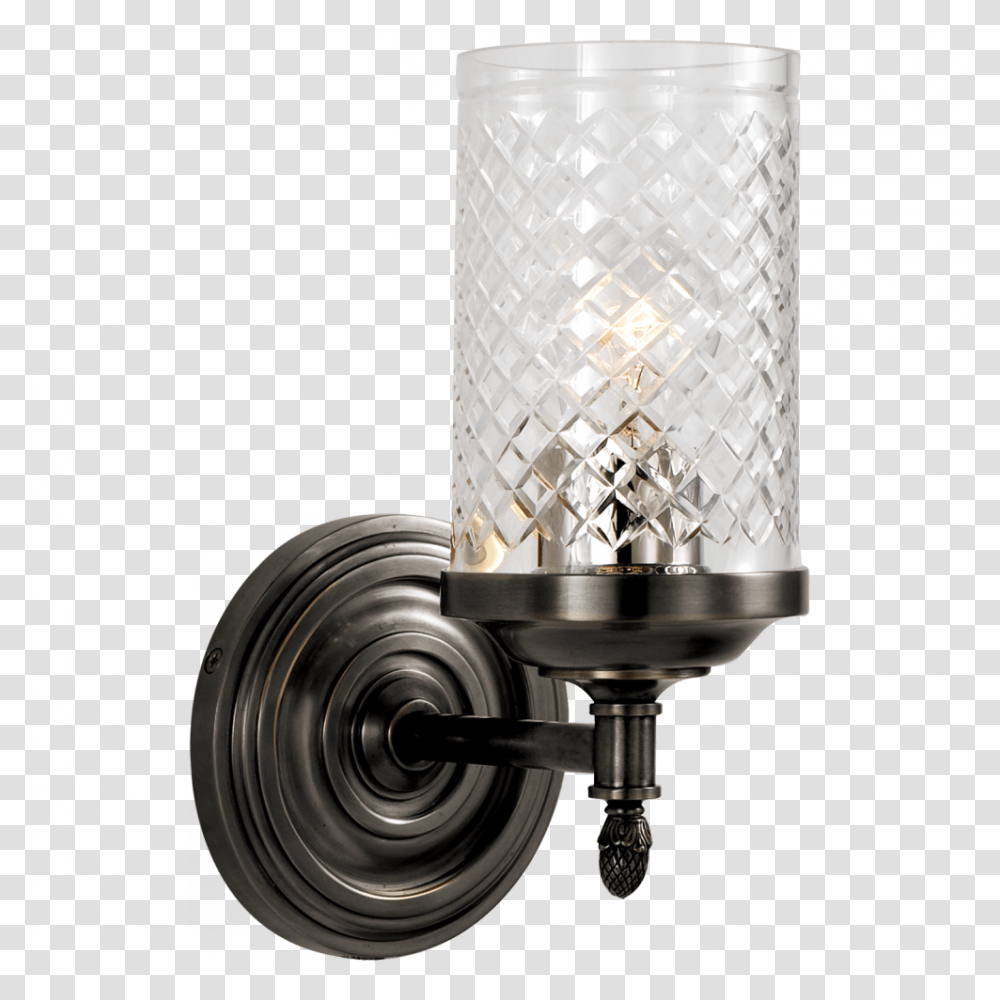 Lita Single Sconce In Bronze With Crystal Ceiling Fixture, Lamp, Sink Faucet, Light Fixture, Lampshade Transparent Png
