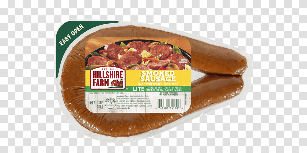 Lite Smoked Sausage Hillshire Farm Brand Kielbasa Sausage, Food, Bread, Shop, Bakery Transparent Png