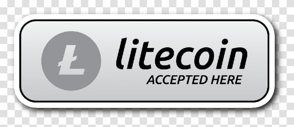 Litecoin Accepted Here Button Images Litecoin Accepted Here, Label, Number Transparent Png
