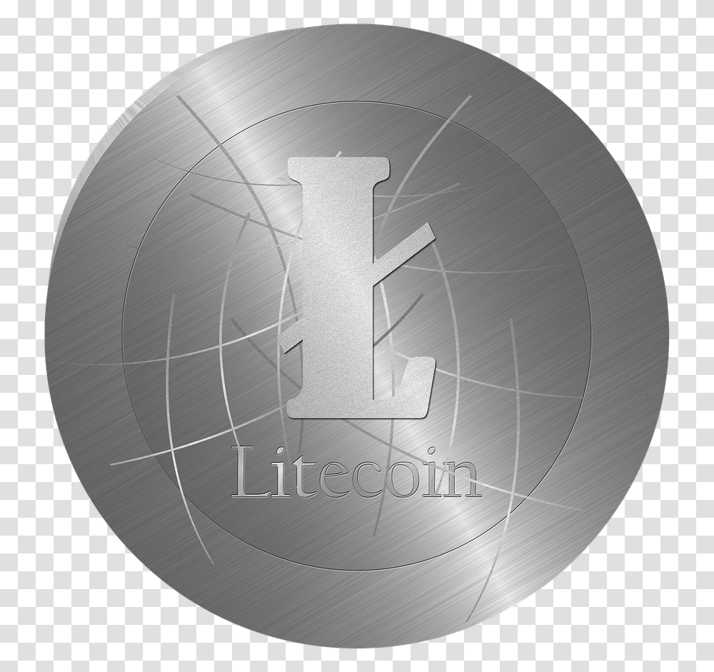 Litecoin Cryptocurrency Coin Money Digital Mining Emblem, Sphere, Ball, Lamp, Logo Transparent Png
