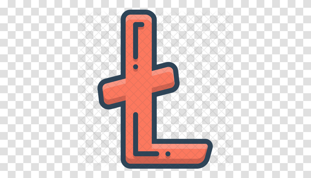 Litecoin Icon Cross, Symbol, Text, Alphabet, Number Transparent Png