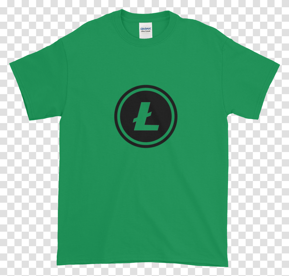 Litecoin T Shirt 3 Clothing Krypto Threadz T Shirt Logo Center, Apparel, T-Shirt, Text, Green Transparent Png