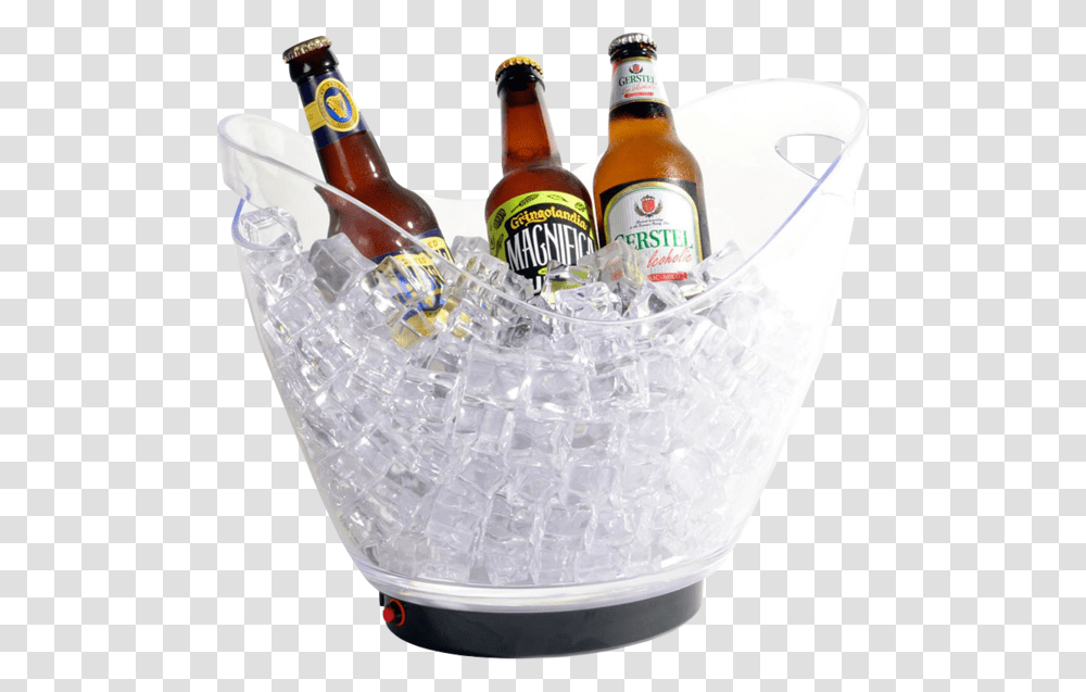 Liter Led Ice Bucket, Beer, Alcohol, Beverage, Drink Transparent Png