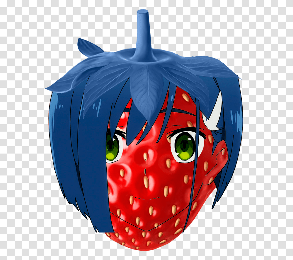 Literal Strawberry Ichigo Darlinginthefranxx, Plant, Modern Art Transparent Png