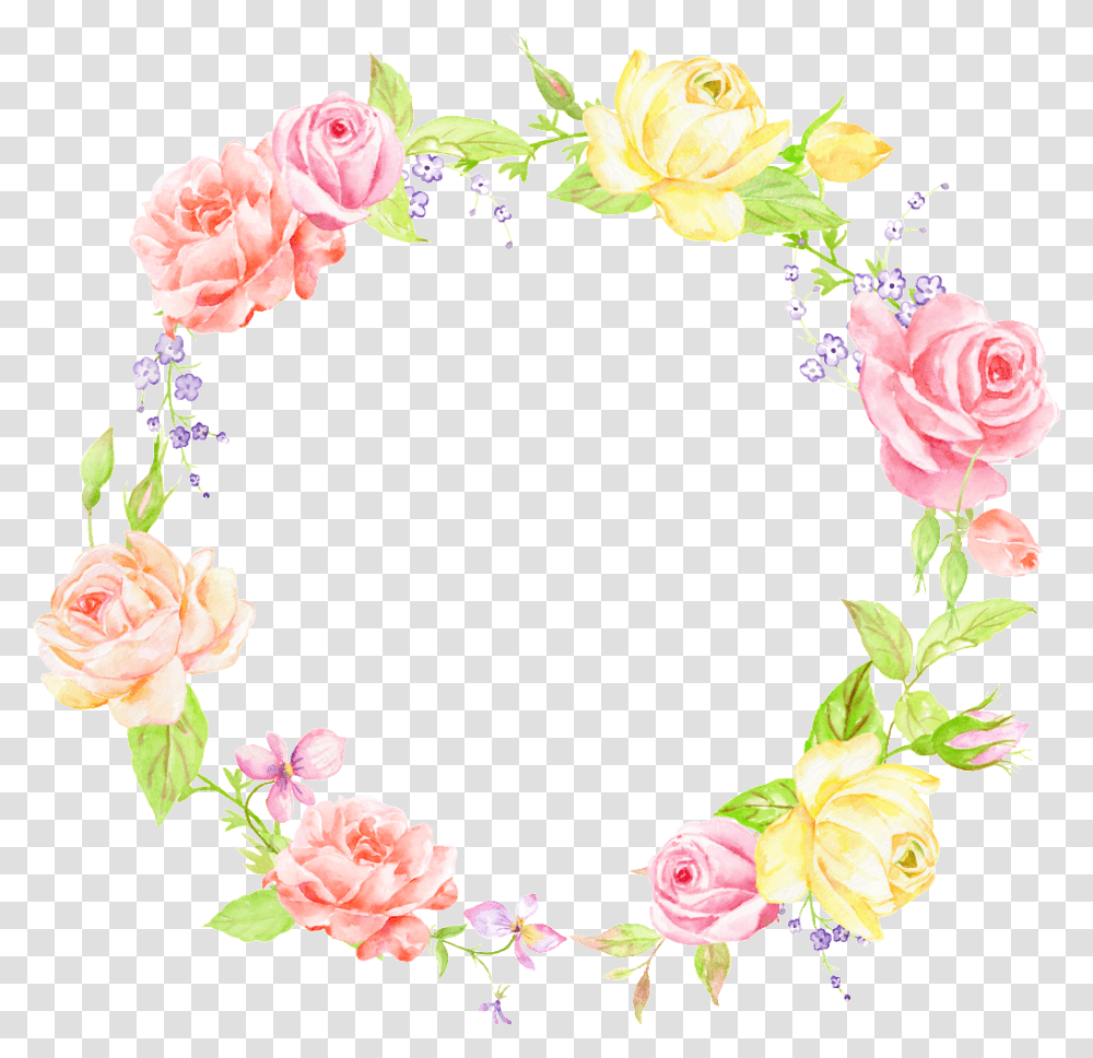 Literary Girl Wreath Decoration Vector Garden Roses, Floral Design, Pattern Transparent Png