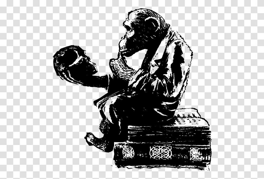 Literate Ape Icon Ape Evolution, Gray, World Of Warcraft Transparent Png