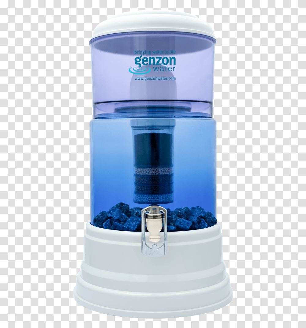 Litre Glass Bottom Genzon Water Purifier Mineral Water, Plant, Blueberry, Fruit, Food Transparent Png