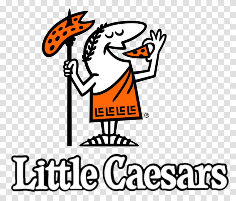 Litte Caesars Little Caesars Pizza Logo, Label, Advertisement, Poster Transparent Png