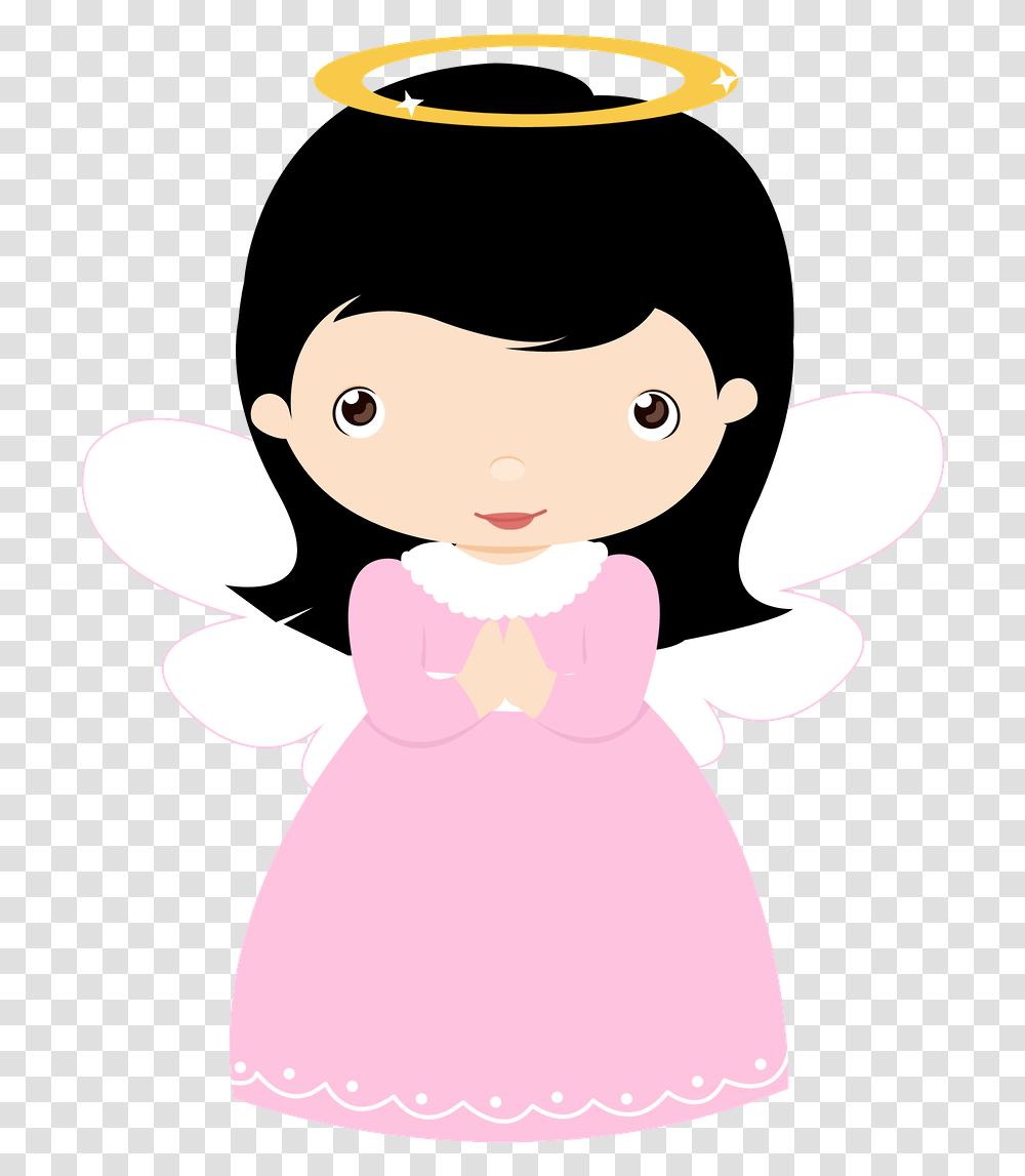 Little Angel Girl Vector Girl Baby Angel, Doll, Toy, Snowman, Winter Transparent Png