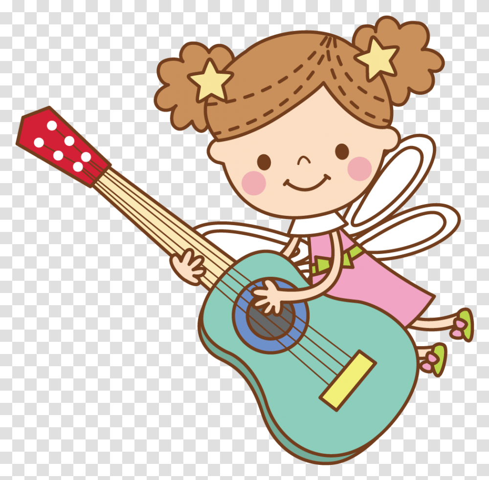 Little Angel Playing Guitar, Leisure Activities, Musical Instrument Transparent Png
