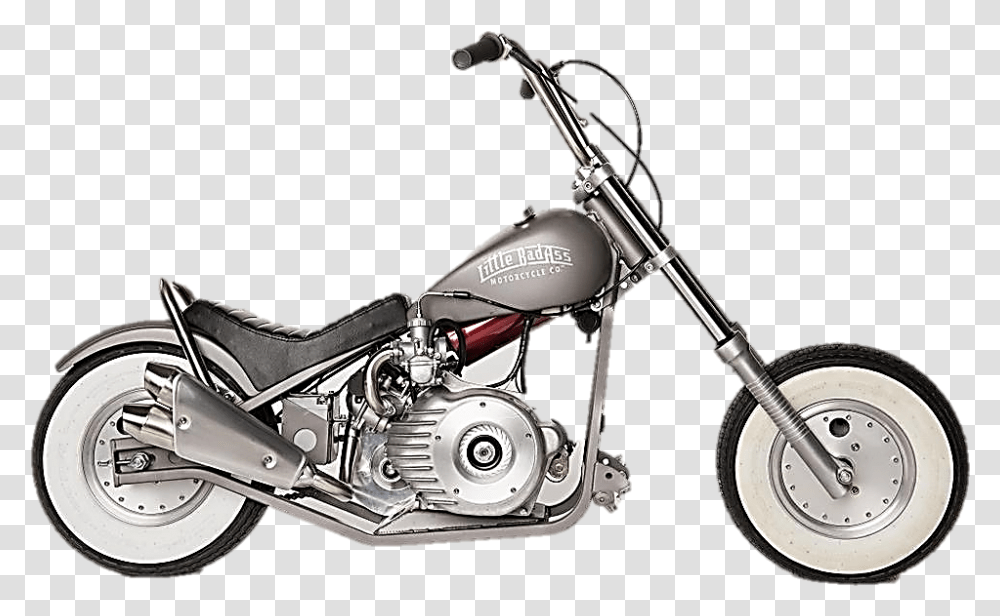 Little Badass Hd Mini Chopper Chopper Mini Bike, Motorcycle, Vehicle, Transportation, Machine Transparent Png