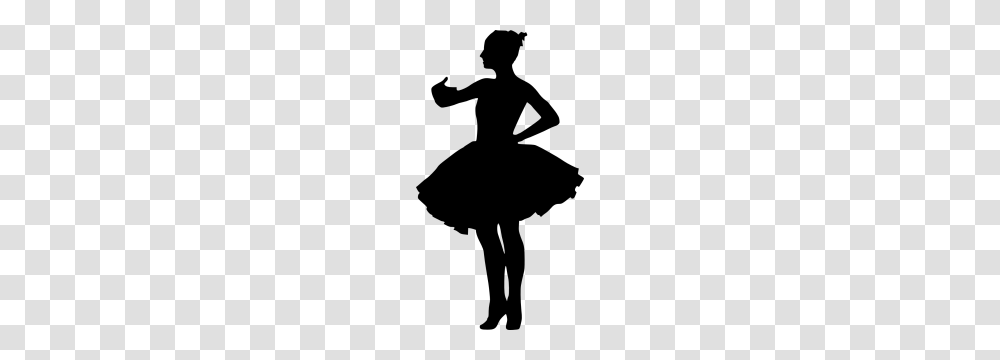 Little Ballerina Silhouette Clipart Free Clipart, Gray, World Of Warcraft Transparent Png