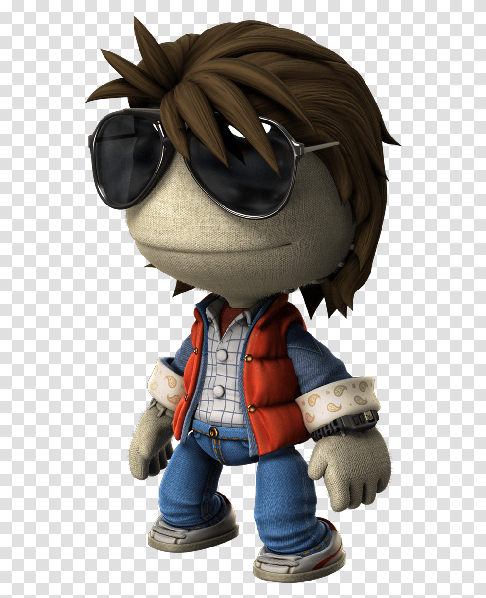 Little Big Planet 3 Marty Mcfly, Doll, Toy, Sunglasses, Accessories Transparent Png