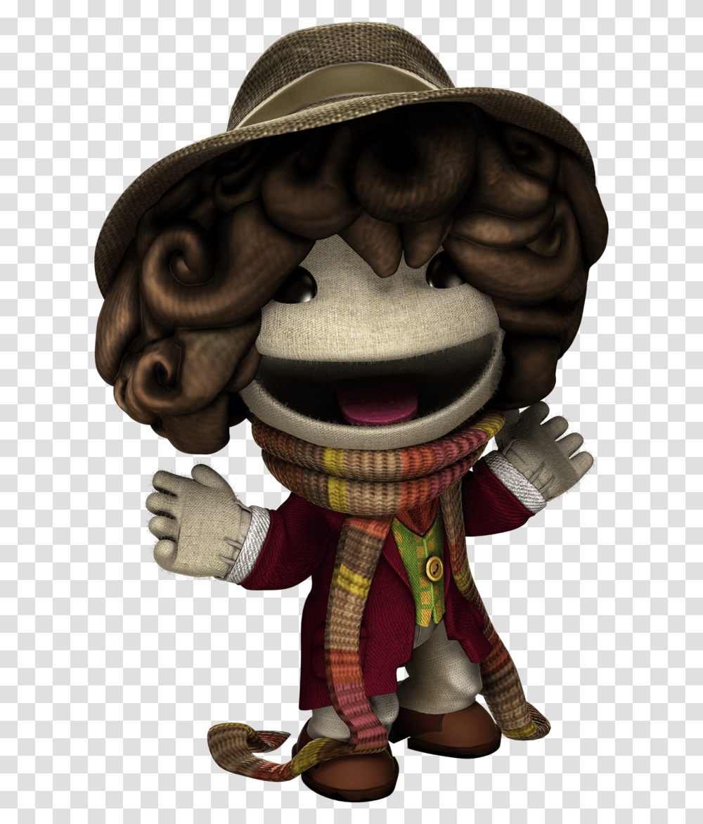 Little Big Planet 4th Doctor, Hat, Apparel, Person Transparent Png