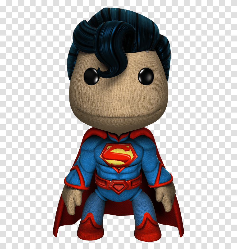 Little Big Planet Superman, Doll, Toy, Figurine, Plush Transparent Png