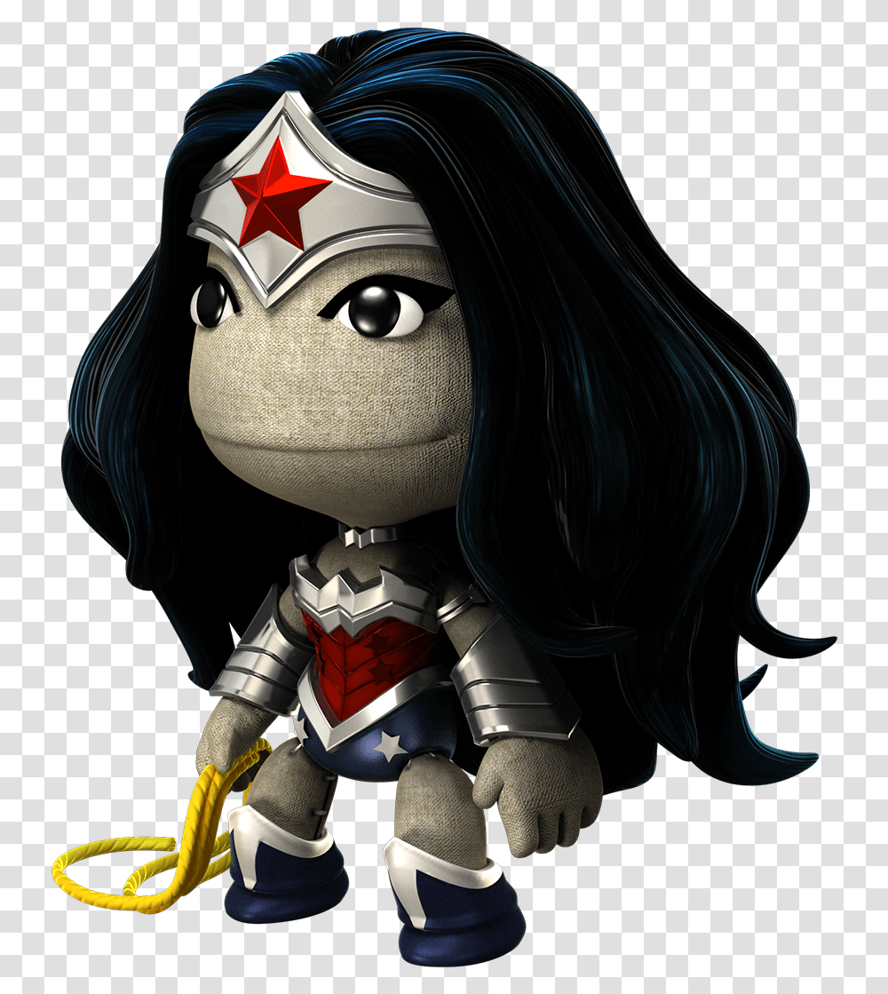 Little Big Planet Wonder Woman, Toy, Doll, Hair Transparent Png