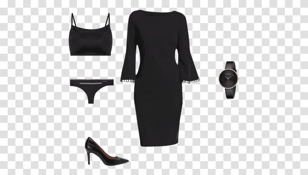 Little Black Dress, Apparel, Sleeve, Overcoat Transparent Png