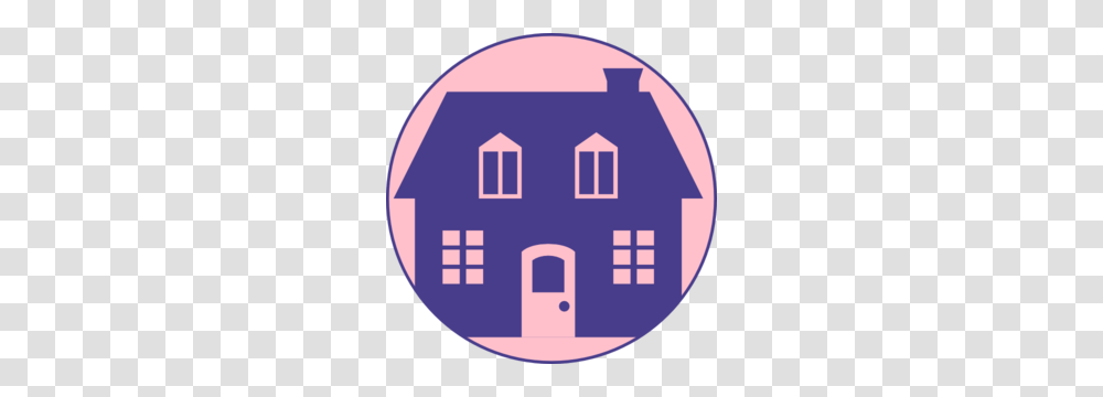 Little Blue House With Pink Background Clip Art, First Aid, Pac Man, Minecraft Transparent Png