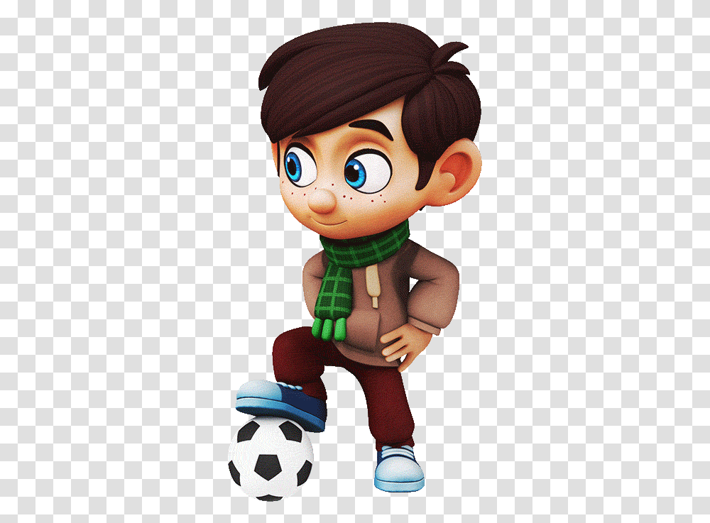 Little Boy Animated Gif, Doll, Toy, Soccer Ball, Football Transparent Png