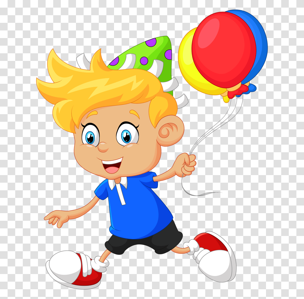 Little Boy Balloon Cartoon Boy Balloon Clipart, Apparel, Hat, Person Transparent Png