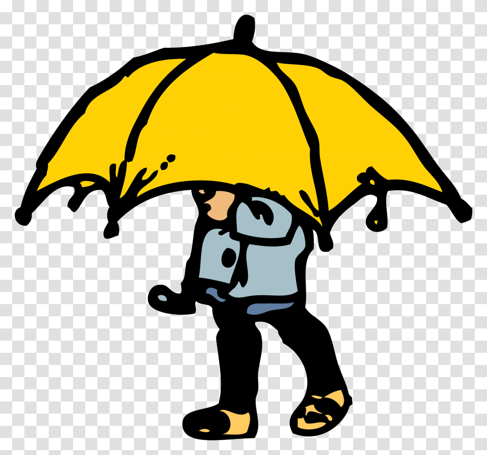 Little Boy Big Umbrella Icons, Apparel, Coat, Silhouette Transparent Png