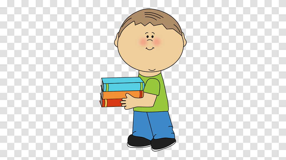 Little Boy Carrying School Books Clip Art, Reading, Helmet, Apparel Transparent Png